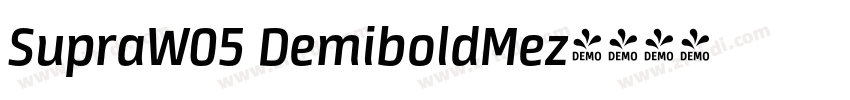 SupraW05 DemiboldMez字体转换